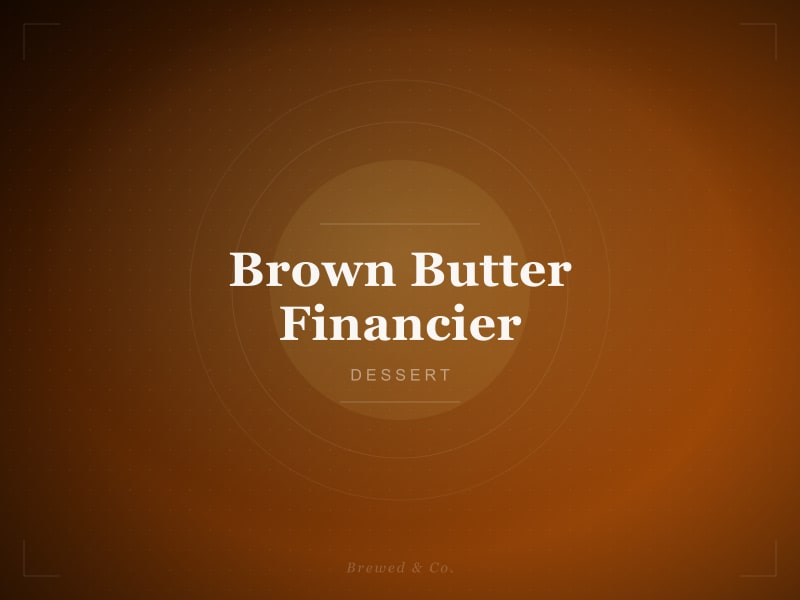 Brown Butter Financier