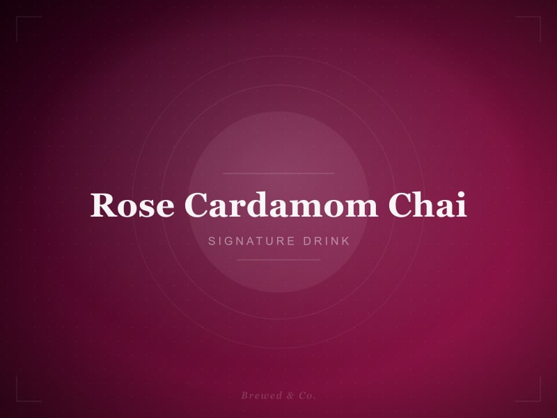 Rose Cardamom Chai